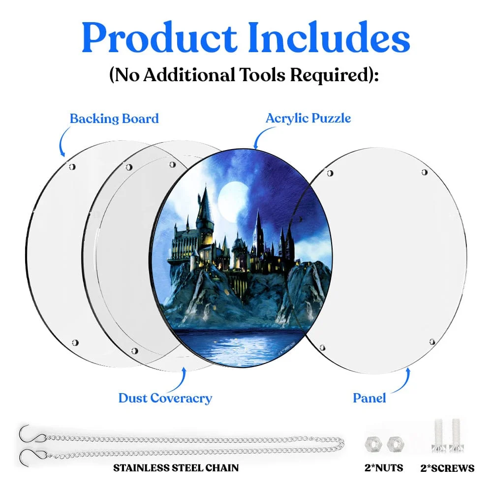 Acrylic Jigsaw Puzzle Suncatcher - Magical Hogwarts Castle - Image 4