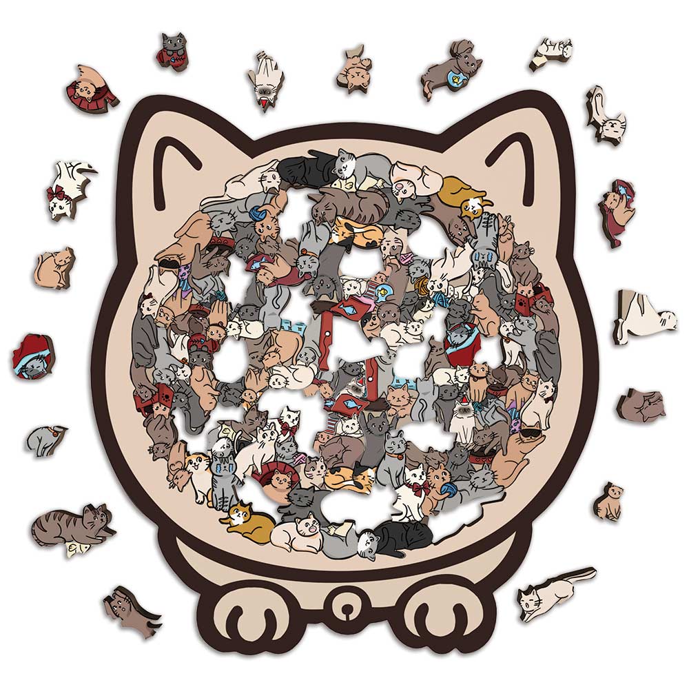 Cat Shaped - Jigsaw Puzzle - Image 3