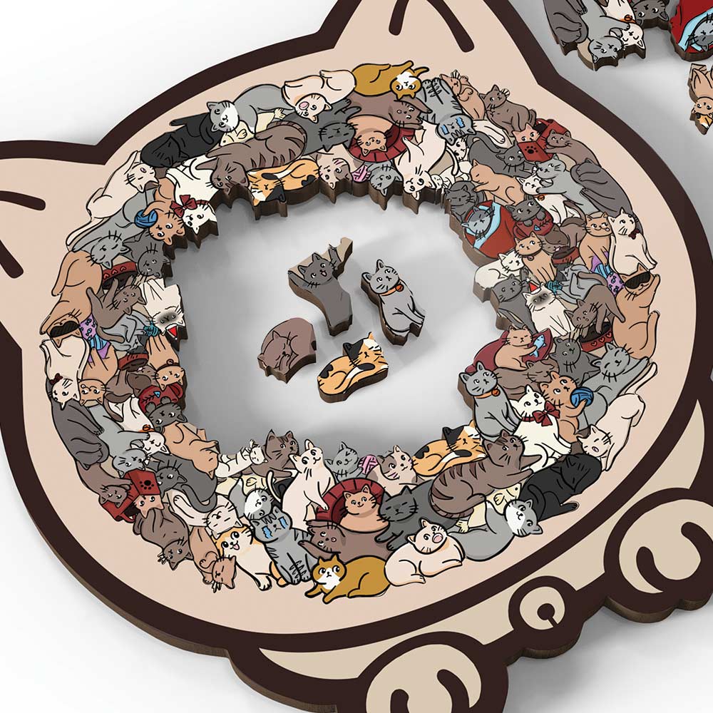Cat Shaped - Jigsaw Puzzle - Image 4