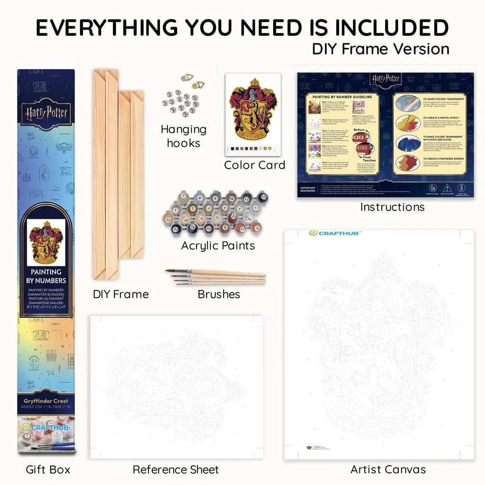 Gryffindor Crest - Paint By Numbers Kit - Image 7