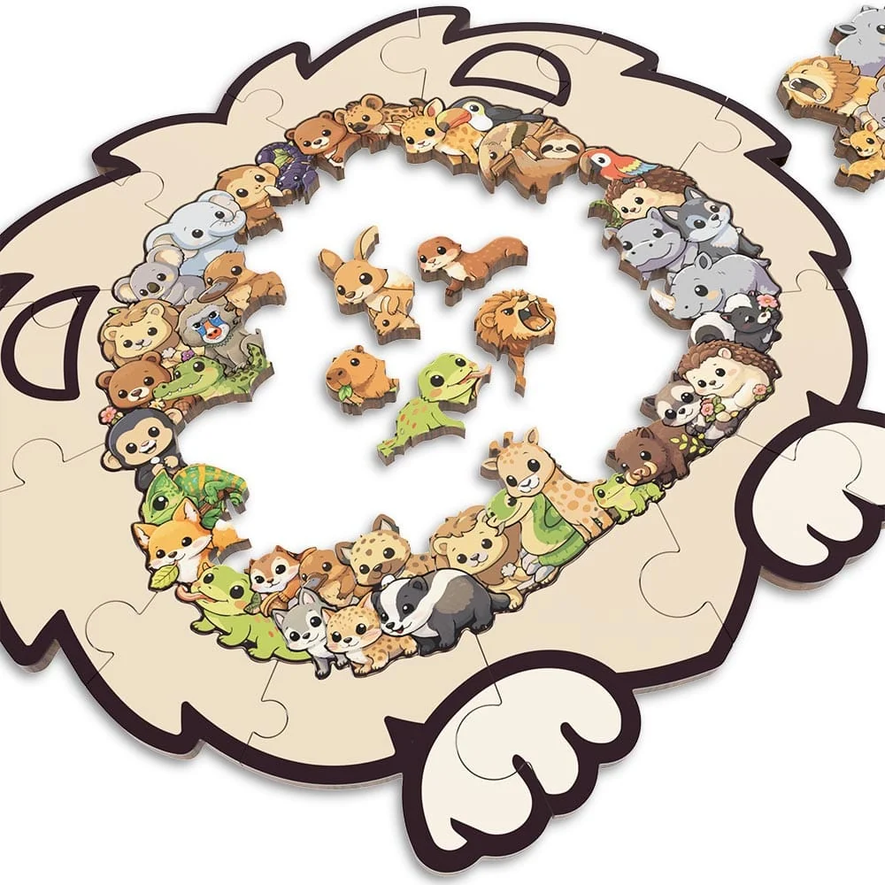 Jungle Life - Wooden Jigsaw Puzzle - Image 3