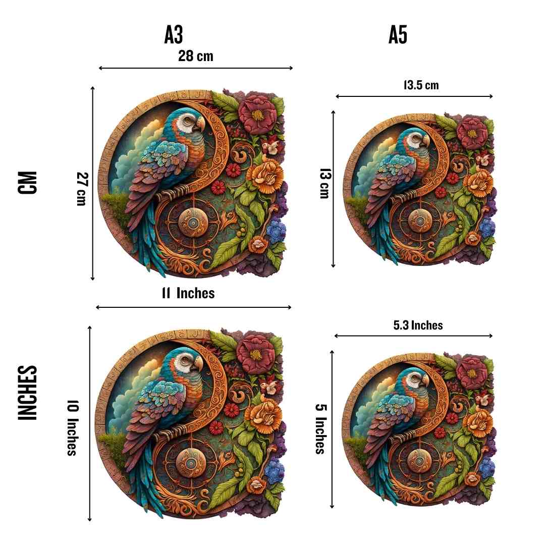 Parrot Yin Yang - Jigsaw Puzzle - Image 3